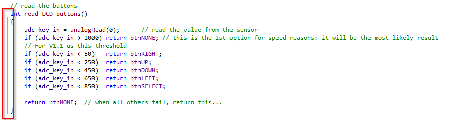 Expand and Contract code sections in Visual Micro For Atmel Studio